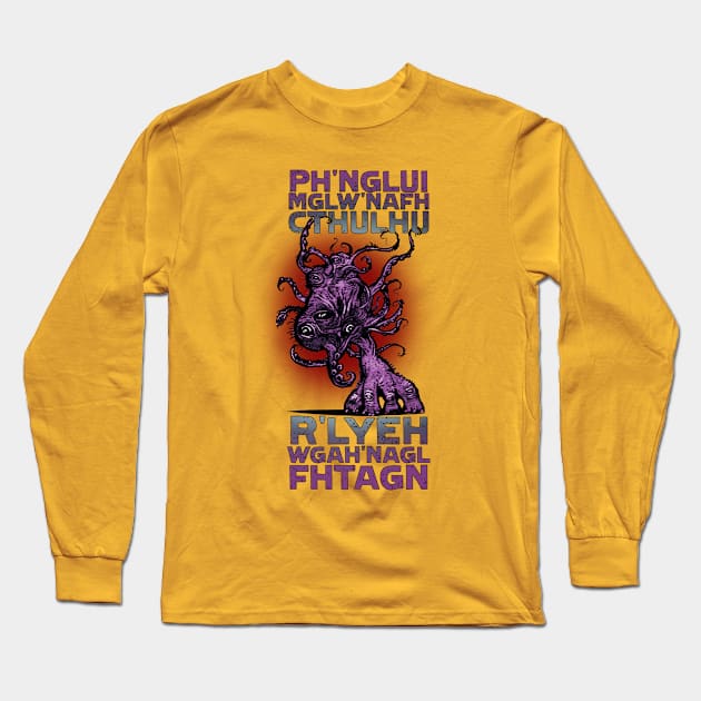 cthulhu Long Sleeve T-Shirt by joerg_vogeltanz